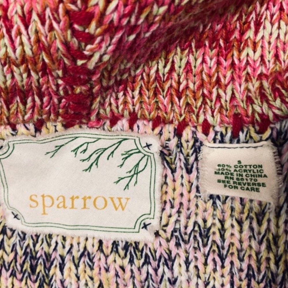 Sparrow Anthropologie Hooded Sweater Size S - Picture 6 of 6